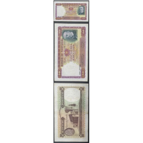 NOTA DE 50 ESCUDOS 1941 ( CIRCULADA ) "50$00 1941 Ch.6A RAMALHO ORTIGÃO - BANCO DE PORTUGAL (25/11/1941)