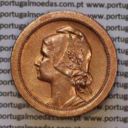 20 centavos 1925 Bronze, vinte centavos, (MBC+/Bela-), World Coins krause Portugal KM 574