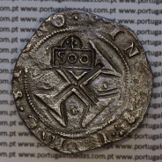 Portugal, silver coin with countermarked of 500 Réis of D. Afonso VI 1656-1667, on Cruzado Mint Lisboa of D. João IV 1640-1656