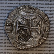 countermarked of 500 Réis of D. Afonso VI 1656-1667 Law of March 22, 1663, on Cruzado Mint Lisboa of D. João IV 1640-1656