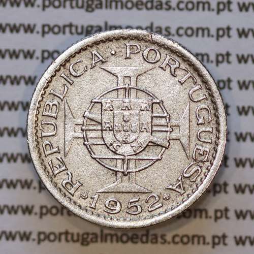 Moeda 2$50 Cupro-níquel 1952 Moçambique, "dois escudos e cinquenta centavos 1952 " (MBC) - World Coins Mozambique KM 78