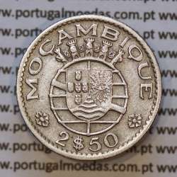 Moeda 2$50 Cupro-níquel 1952 Moçambique, "dois escudos e cinquenta centavos 1952 " (MBC) - World Coins Mozambique KM 78