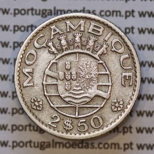 Moeda 2$50 Cupro-níquel 1952 Moçambique, "dois escudos e cinquenta centavos 1952 " (MBC) - World Coins Mozambique KM 78