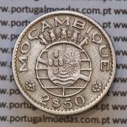 Moeda 2$50 Cupro-níquel 1952 Moçambique, "dois escudos e cinquenta centavos 1952 " (MBC) - World Coins Mozambique KM 78