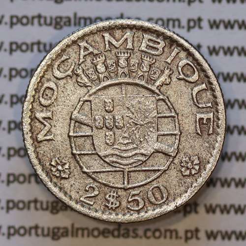 Moeda 2$50 Cupro-níquel 1952 Moçambique, "dois escudos e cinquenta centavos 1952 " (MBC) - World Coins Mozambique KM 78