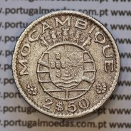 Moeda 2$50 Cupro-níquel 1952 Moçambique, "dois escudos e cinquenta centavos 1952 " (MBC) - World Coins Mozambique KM 78