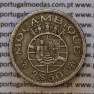 Moeda 2$50 Cupro-níquel 1952 Moçambique, "dois escudos e cinquenta centavos 1952 " (MBC) - World Coins Mozambique KM 78
