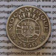 Moeda 2$50 Cupro-níquel 1952 Moçambique, "dois escudos e cinquenta centavos 1952 " (MBC) - World Coins Mozambique KM 78