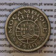 Moeda 2$50 Cupro-níquel 1952 Moçambique, "dois escudos e cinquenta centavos 1952 " (MBC-) - World Coins Mozambique KM 78