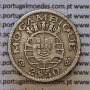 Moeda 2$50 Cupro-níquel 1952 Moçambique, "dois escudos e cinquenta centavos 1952 " (BC) - World Coins Mozambique KM 78