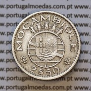 Moeda 2$50 Cupro-níquel 1953 Moçambique, "dois escudos e cinquenta centavos 1953 " (MBC) - World Coins Mozambique KM 78