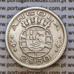 Moeda 2$50 Cupro-níquel 1953 Moçambique, "dois escudos e cinquenta centavos 1953 " (MBC) - World Coins Mozambique KM 78