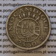 Moeda 2$50 Cupro-níquel 1953 Moçambique, "dois escudos e cinquenta centavos 1953 " (MBC) - World Coins Mozambique KM 78