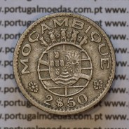 Moeda 2$50 Cupro-níquel 1953 Moçambique, "dois escudos e cinquenta centavos 1953 " (MBC) - World Coins Mozambique KM 78