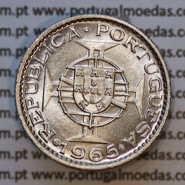 Moeda 2$50 Cupro-níquel 1965 Moçambique, "dois escudos e cinquenta centavos 1965 " (Soberba) - World Coins Mozambique KM 78