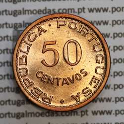 Angola 50 Centavos 1961 Bronze, ("$50" cinquenta centavos 1961 Angola), (Soberba), Ex-Colónia Angola, World Coins Angola KM 75 Angola 50 Centavos 1961 Bronze, ("$50" cinquenta centavos 1961 Angola), (Soberba), Ex-Colónia Angola, World Coins Angola KM 75