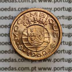 Moçambique,10 centavos 1960 Bronze, "$10" centavos bronze 1960, (Soberba) Ex-Colónia Portuguesa - World Coins Mozambique KM83