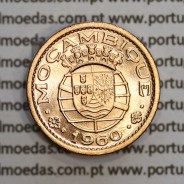 Moçambique,10 centavos 1960 Bronze, "$10" centavos bronze 1960, (Soberba) Ex-Colónia Portuguesa - World Coins Mozambique KM83