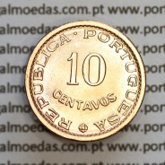 Moçambique,10 centavos 1960 Bronze, "$10" centavos bronze 1960, (Soberba) Ex-Colónia Portuguesa - World Coins Mozambique KM83