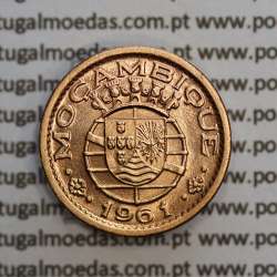 Moçambique,10 centavos 1961 Bronze, "$10" centavos bronze 1961, (Soberba) Ex-Colónia Portuguesa - World Coins Mozambique KM 83
