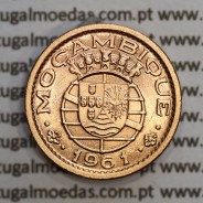 Moçambique,10 centavos 1961 Bronze, "$10" centavos bronze 1961, (Soberba) Ex-Colónia Portuguesa - World Coins Mozambique KM 83