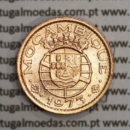 Moçambique, 20 centavos 1973 Bronze, "$20" centavos bronze 1973, (Soberba) Ex-Colónia Portuguesa - World Coins Mozambique KM 88