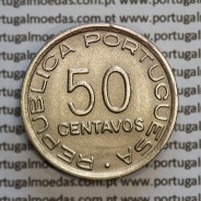 Moçambique, 50 centavos 1936 Cuproníquel, ("$50" cinquenta centavos 1936), (MBC+/Bela) Ex-Colónia, World Coins Mozambique KM 65