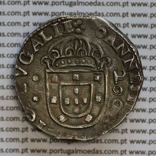 Portugal, silver coin of Half Cruzado of D. João IV 1640-1656, 200 Réis, ✤IOANNES IIII DG REX PORTVGALIE / ✤IN.HOC.SIGNO.VINCES
