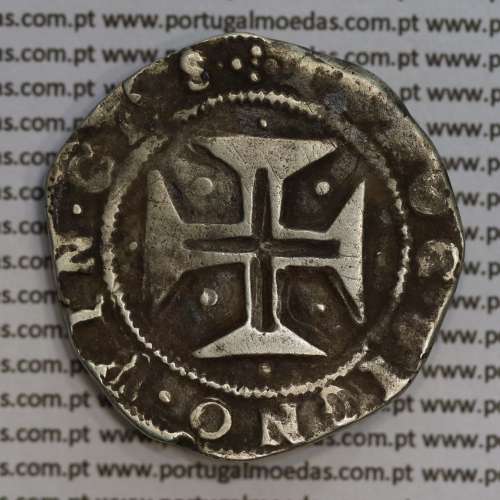silver Half Crusader D. João IV (1640-1656), crown of pearly arches, Legend ✣IOANNES IIII DG REX PORTVGALI /✣IN HOC.SIGNO.VINCES