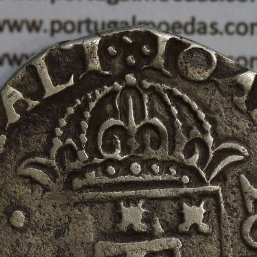 silver Half Crusader D. João IV (1640-1656), crown of pearly arches, Legend ✣IOANNES IIII DG REX PORTVGALI /✣IN HOC.SIGNO.VINCES