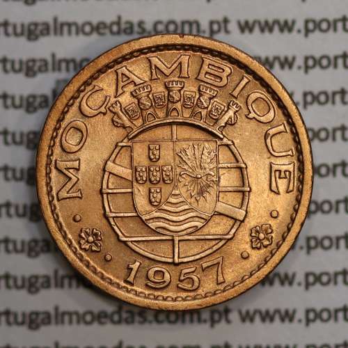 Moçambique, 50 centavos 1957 Bronze, Ex-Colónia Portuguesa de Moçambique, (Soberba), World Coins Mozambique KM 81 Moçambique, 50 centavos 1957 Bronze, Ex-Colónia Portuguesa de Moçambique, (Soberba), World Coins Mozambique KM 81