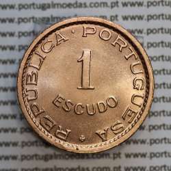 Mozambique, bronze coin of 1 Escudo 1969 of Former Portuguese Colony of Mozambique, (UNC), World Coins Mozambique KM 82 Mozambique, bronze coin of 1 Escudo 1969 of Former Portuguese Colony of Mozambique, (UNC), World Coins Mozambique KM 82