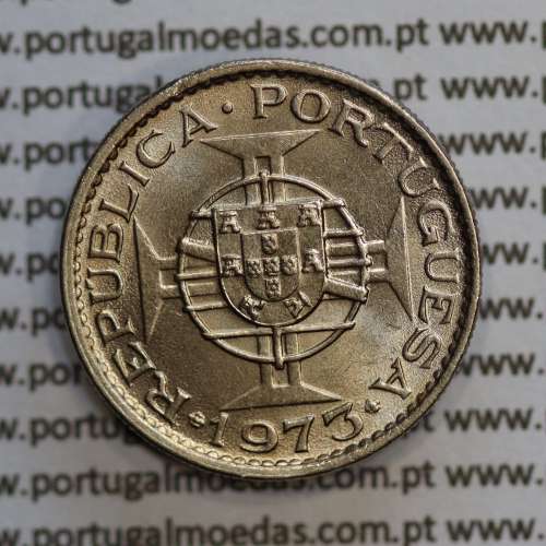 Moçambique 2$50 1973 cuproníquel, "2 escudos e 50 centavos 1973 " (Soberba), 2 1/2 Escudos 1973 World Coins Mozambique KM 78