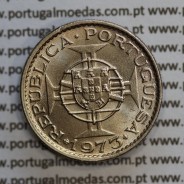 Moçambique 2$50 1973 cuproníquel, "2 escudos e 50 centavos 1973 " (Soberba), 2 1/2 Escudos 1973 World Coins Mozambique KM 78
