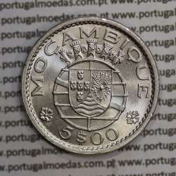 Moçambique 5$00 1971 cuproníquel, "cinco escudos 1971 " (Soberba), 5 Escudos 1973 World Coins Mozambique KM 86