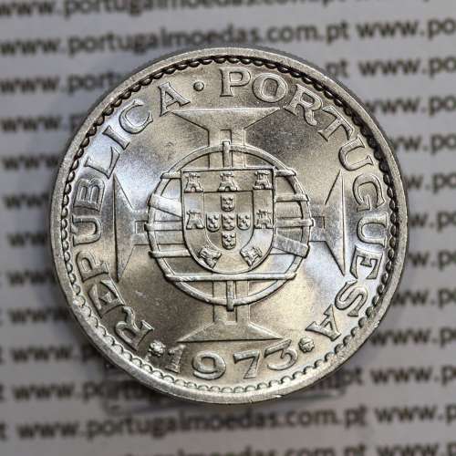 Moçambique 5$00 1973 cuproníquel, "cinco escudos 1973" (Soberba), 5 Escudos 1973 World Coins Mozambique KM 86