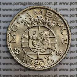Moçambique 10$00 1970 cuproníquel, "dez escudos 1970 " (Soberba), 10 Escudos 1970 World Coins Mozambique KM 79b