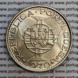 Moçambique 10$00 1970 cuproníquel, "dez escudos 1970 " (Soberba), 10 Escudos 1970 World Coins Mozambique KM 79b