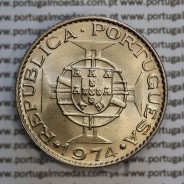 Moçambique 10$00 1974 cuproníquel, "dez escudos 1974 " (Soberba), 10 Escudos 1974 World Coins Mozambique KM 79b