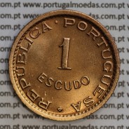 Angola 1 Escudo 1965 Bronze, (1$00 Escudo 1965 Angola), (Soberba), Ex-Colónia Angola, World Coins Angola KM 76
