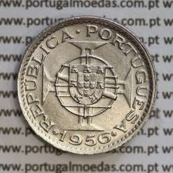 Angola 2$50 1956 cuproníquel, (2 escudos e 50 centavos 1956), (Bela/Soberba) 2 1/2 Escudos 1956  World Coins Angola KM 77