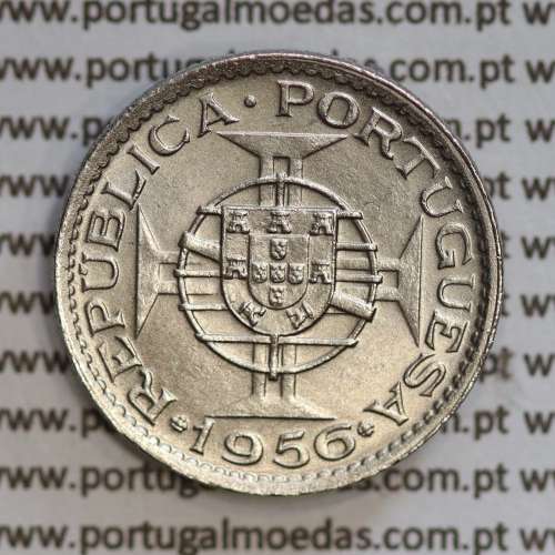 Angola 2$50 1956 cuproníquel, (2 escudos e 50 centavos 1956), (Bela/Soberba) 2 1/2 Escudos 1956  World Coins Angola KM 77