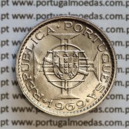 Angola 2$50 1969 cuproníquel, (2 escudos e 50 centavos 1969), (Soberba) 2 1/2 Escudos 1969 Nickel  World Coins Angola KM 77
