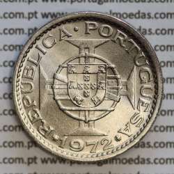 Angola 5$00 1972 cuproníquel, (5 escudos Cupro-Níquel1972), (Soberba) 5 Escudos copper-nickel 1972 World Coins Angola KM 81