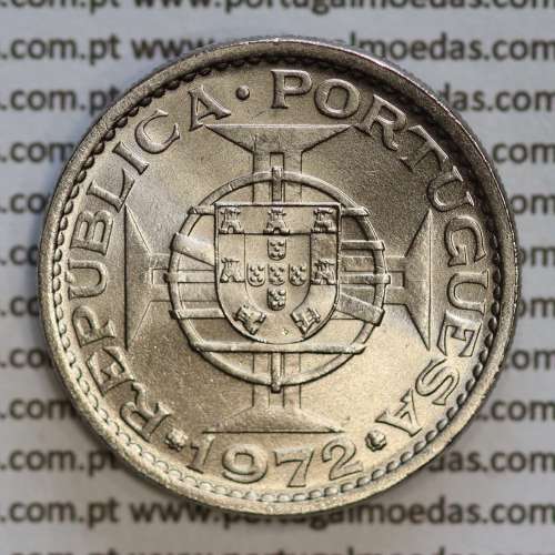 Angola 5$00 1972 cuproníquel, (5 escudos Cupro-Níquel1972), (Soberba) 5 Escudos copper-nickel 1972 World Coins Angola KM 81