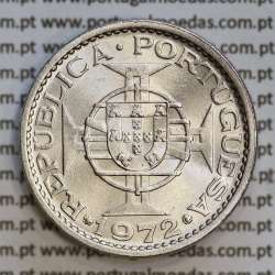 Angola 5$00 1972 cuproníquel, (5 escudos Cupro-Níquel1972), (Soberba) 5 Escudos copper-nickel 1972 World Coins Angola KM 81