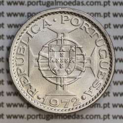 Angola 5$00 1972 cuproníquel, (5 escudos Cupro-Níquel1972), (Bela/Soberba) 5 Escudos copper-nickel 1972 World Coins Angola KM 81