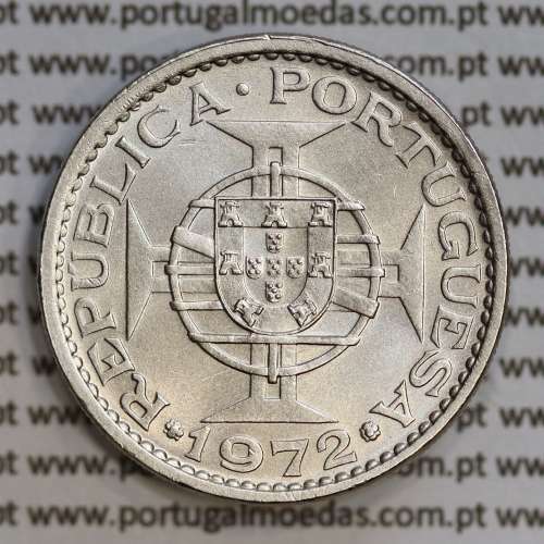 Angola 5$00 1972 cuproníquel, (5 escudos Cupro-Níquel1972), (Bela/Soberba) 5 Escudos copper-nickel 1972 World Coins Angola KM 81