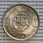 Angola, copper-nickel coin of 10 escudos 1969 of the Former Portuguese Colony of Angola, World Coins Angola KM 79