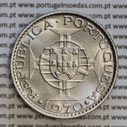 Angola 10$00 1970 cuproníquel, (10 escudos Cupro-Níquel 1970), (Soberba) 10 Escudos copper-nickel 1970 World Coins Angola KM 79